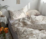 elvesmall Purple Vintage Floral Bedding Set