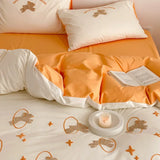 elvesmall -  High-end 100s All Cotton Bedding Set Queen High Quality Patchwork Embroidery Duvet Cover Set King Skin Friendly Bedding Sets