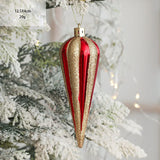 elvesmall 2pcs Christmas Tree Ornaments Snowman Crutch Elk Xmas Tree Pendant Christmas Decoration for Home New Year Gifts Kids Toys