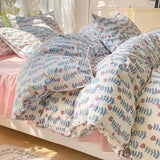 elvesmall Princess Style Pleated Lace Autumn and Winter Caramel Color Four-piece Bedding Set Quilt Cover Bed Sheet Bed Skirt Bed Sheet