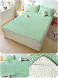 elvesmall   Latex mattress Summer mat Dust mat Air-conditioned mattress bedding set girl bedroom 120 150