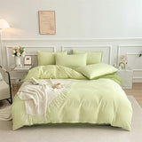 elvesmall New Solid Color Single Duet Cover Without Print Wind Dual All-quilted Cover Without Pillowcase 160x210 180x220 220x240 Bedding