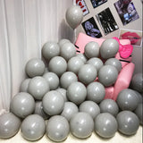 elvesmall 50PCS Gold Silver Black Metal Latex Christmas Baby shower Balloons Wedding Halloween Newyear's Globos Birthday Party Decorations