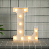 elvesmall  Creative DIY Luminous LED Letter Lights 26 English Alphabet Light for Holiday Home Wedding Birthday Christmas Party Decorations