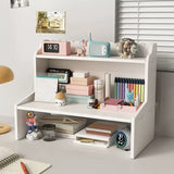 elvesmall Desktop Storage Rack Multi Story Shelving Elevating Bracket Desk Cosmetics Office Student Dormitory  Holders Desk Accessories