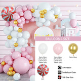 elvesmall Balloons Arch Garland Kit Pink Balloons Party Birthday Balloons Decoration Set for Bridal Baby Shower Wedding Birthday