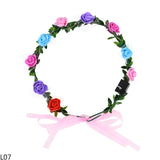 elvesmall 1pc Glowing Garland Hairband LED Light Up Crown Wreath Women Girl Adjustable Birthday Wedding Festival Party Luminous Decoration