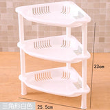 elvesmall Bathroom Corner Storage Holder Shelves Organizer Kitchen Floor Tripod Toilet Tissue Towel Rack Shelf Bathroom Accessories