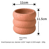 elvesmall  Nordic cement pot simple personality creative literary green plant succulent pot vase home room decoration gardening supplies