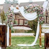 elvesmall Wedding Decoration Twinkle Chiffon Outdoor Lawn Wedding Decoration Ceremony Decoration Birthday Party Christmas Halloween Easter