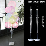 elvesmall 2set 132cm Birthday Balloons Air Balls Stand Balloon Holder Column Birthday Party Decor Kids Adult Holder Ballons Accessories