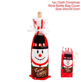 elvesmall Christmas Wine Bottle Cover Merry Christmas Decorations For Home  Cristmas Ornament Xmas Navidad Gifts New Year