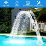 elvesmall Waterfall Swimming Pool Fountain Adjustable Dual Spray Water Fountain Pool Decoration Funny Swimming Pool Cooling For Yard