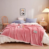 elvesmall  New Milk Velvet Autumn Winter Blanket for Bed Thick Flannel Weighted Blankets Soft Comfortable Warm Plush Blankets for Bed Sofa