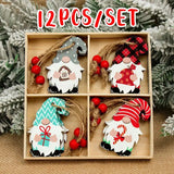 elvesmall Christmas Wooden Pendant Merry Christmas Decorations for Home  Navidad Christmas Tree Ornaments Xmas Gifts New Year