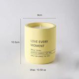 elvesmall Cement Cup Candle Large Scented Candle Matte Glass Nordic Home Decoration Luxury Wedding Living Room Industrial