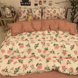 elvesmall American rural style small floral bedding set of four pieces fresh and fresh bedding set of three pieces student bed sheets