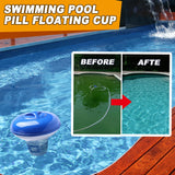 elvesmall Floating Swimming Pool Chlorine Tablet Automatic Dispenser Outdoor Pool Cleaning