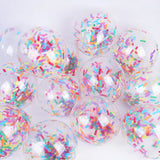 elvesmall 10/20/30pcs 12inch Confetti Ice Cream Confetti Balloon Birthday Party  Baby Shower Wedding Christmas Decoration Scene Layout