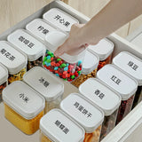 elvesmall Sealed Food Storage Plastic Containers Kitchen Food Keeper Boxs Tea Coffee Bean Rice Container Waterproof and Damp-proof