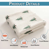 elvesmall Soft Faux Fur Blanket Reversible Fuzzy Long Hair Shaggy Blanket Fluffy Plush Fleece Christmas Tree Embroidered Throw Blanket