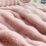 elvesmall Winter Luxury King Queen Size Bedding Set Home Textiles Thickened Warm Plush Duvet Cover Bed Sheet Pillowcase 4pcs Bed Linen Set