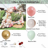 elvesmall Doubled Dust Pink Boho Wedding Engagement Decoration Chrome Rose Gold Nude Balloons Garland Ballon Arch Global Birthday Decor