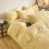 elvesmall Luxury Winter Thicken Warm Velvet Bedding Set Nordic Double Duvet Cover Set 4pcs Plush Queen Quilt Cover Bed Sheet Pillowcase