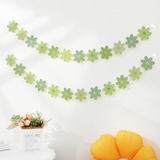 elvesmall 2PCS Gradual Daisy Flowers Pull Flowers Birthday Party Scene Decoration Pull Flag