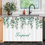 elvesmall Kitchen Cabinet Curtain Dustproof Drape Cupboard Wardrobe Cover Ins Short Curtains Washable Half Drapes Home Decor Cortinas