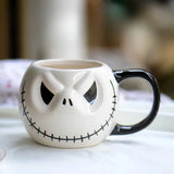 elvesmall Halloween Prank Ceramic Water Mug for Children  Cartoon Coffee Milk  Pumpkin Shape Holiday Gift Christmas