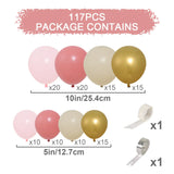 elvesmall Retro Pink Pastel Macaron Balloons Garland Arch Kit Wedding Birthday Party Decoration Girls Baby Shower Rose Gold Ballon Chain