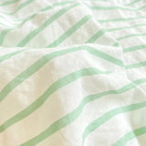 elvesmall Stripe Bedding Linen with Pillowcase Sheet Single Full Queen Size Bedspread Soft Seersucker Duvet Cover for 1.5m 1.8m 2.0m Bed