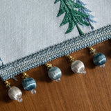 elvesmall Christmas Tree Table Runner Winter Holiday Xmas Elk Table Path,Dining Cloth Placemat New Year Home Kitchen Rustic Decorations