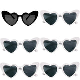 elvesmall Heart Shaped Sunglasses for Women Retro Cat Eye Sunglasses Wedding Engagement Decoration Shopping Traveling Party Accessories