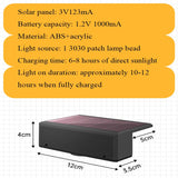 elvesmall Solar Wall Washing Lamp Waterproof Outdoor LED Wall Light Courtyard Lamp Decorative Balcony Garden