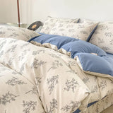 elvesmall Cute Strawberry Duvet Cover Set Floral Style with Flat Sheet Pillowcase No filler Queen Double Girls Boys Home Decor Bed Linens