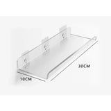 elvesmall Acrylic Shelf for Wall Storage,Floating Bookshelves,Display Shelf Organizer for Bathroom,Bedroom,Living Room,Kitchen,Room Decor