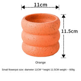 elvesmall  Nordic cement pot simple personality creative literary green plant succulent pot vase home room decoration gardening supplies