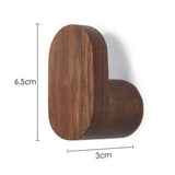 elvesmall Wooden Hook Key Decorative Holder Door Hanger Wall Coat Rack Multi-Purpose Kitchen Bathroom Accessories Storage Gadgets Organize