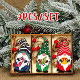 elvesmall Christmas Wooden Pendant Merry Christmas Decorations for Home  Navidad Christmas Tree Ornaments Xmas Gifts New Year