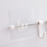 20/1pcs Transparent Self Adhesive Hooks Hanging Holder Shelf Hook for Kitchen Bathroom Wall Storage Rack Fixing Stickers Gadgets