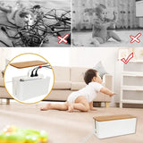 elvesmall Cable Storage Box Power Line Dustproof Case Charger Socket Organizer For Wire Plug Protection anti-electric Shock finishing Box
