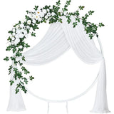 elvesmall 1.8M Roses Vines Eucalyptus Leaves Simulation Flowers Wedding Party Arch Decoration Soft Fake Silk PVC Artificial Flowers Vines