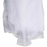 elvesmall Canopy Post Bed Polyester 4 Corner Mosquito Net Queen King Decoration Bedding Curtain Home Netting Full Size Dustproof White