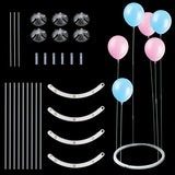 elvesmall 1set Balloon Stand Table Folding Balloon Holder Kit Balloon Accessories Stick Holder Birthday Wedding Party Baby Shower Decor