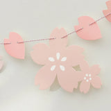 elvesmall 1PC Cherry Blossom Pink Flag Party Decoration Room Wall Layout