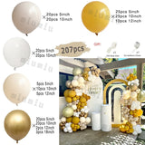 elvesmall Lemon Yellow Balloon Garland Arch Kit Sand White Boho Girl Wedding Birthday Party Latex Balloons Baby Shower Decoration Supplies