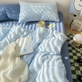 elvesmall Soft Pink Bedding Sets Duvet Cover Set Bedclothes Bedspread Pillowcases Single Double Queen Size Bed Sheet Sets For Girls