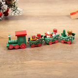 elvesmall  Plastic Train/New Wooden Christmas Ornament Merry Christmas Decoration For Home Xmas Gifts Noel Natal Navidad New Year